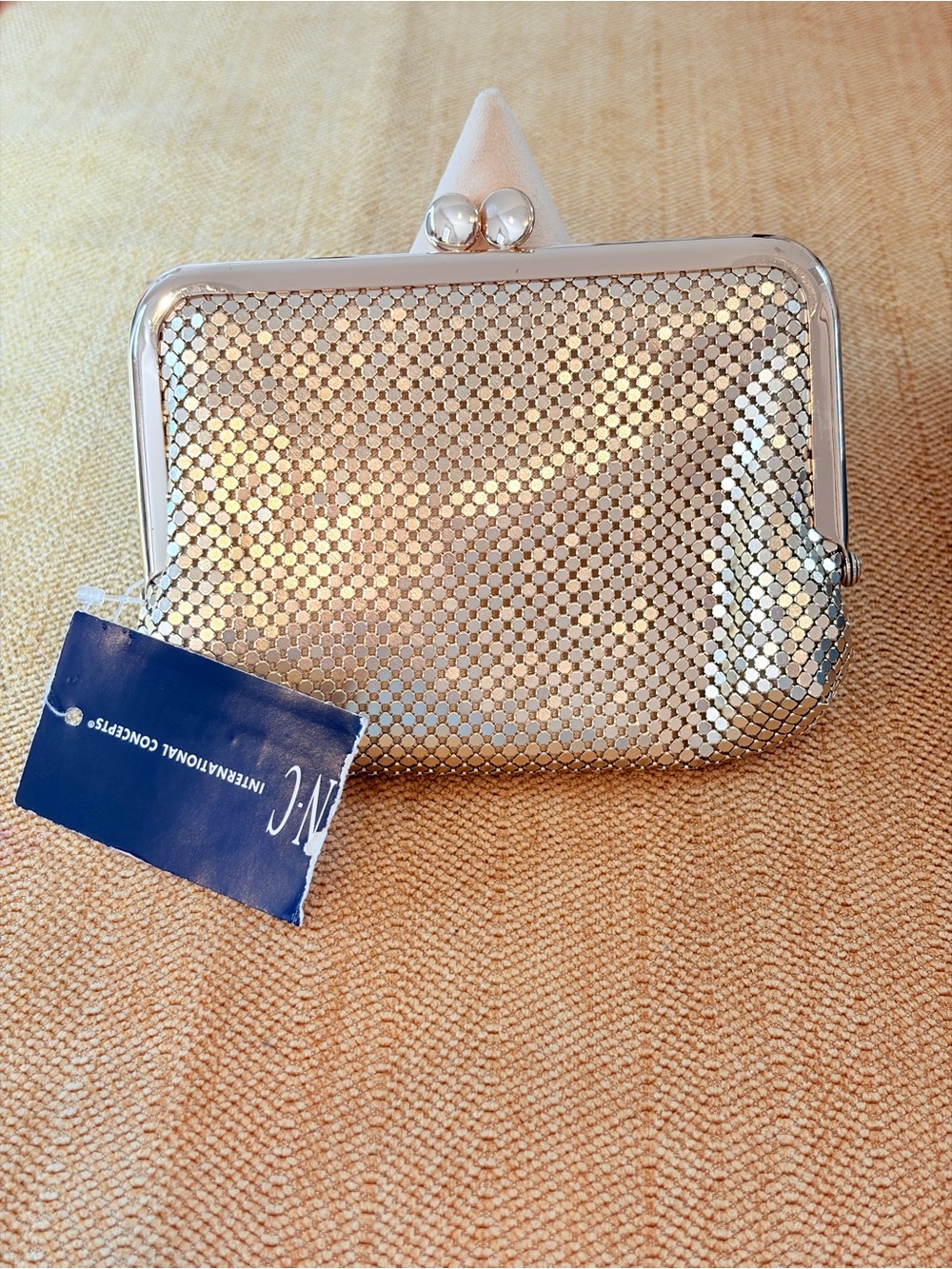 INC International Concepts mesh mini wallet/keychain